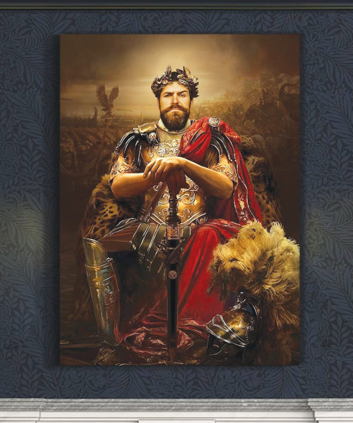 Individuelles koenigliches Portraet vom Foto